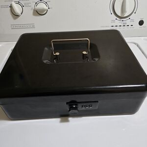 Source Unknown Black Lockable Storage Box